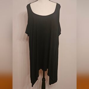 Torrid Cold Shoulder Black Knit PulloverTop